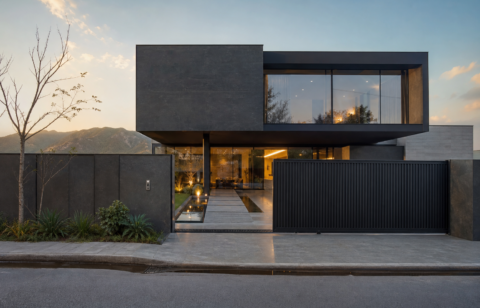 1 Kanal contemporary house design with glass-box upper floor, Bahria Town Islamabad