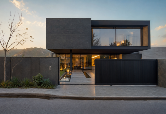 1 Kanal contemporary house design with glass-box upper floor, Bahria Town Islamabad